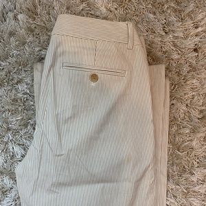 Theory pinstripe trousers